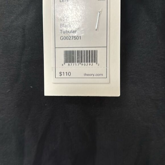 THEORY LEN TUBULAR STRETCH  JERSEY TANK TOP - Picture 4 of 7